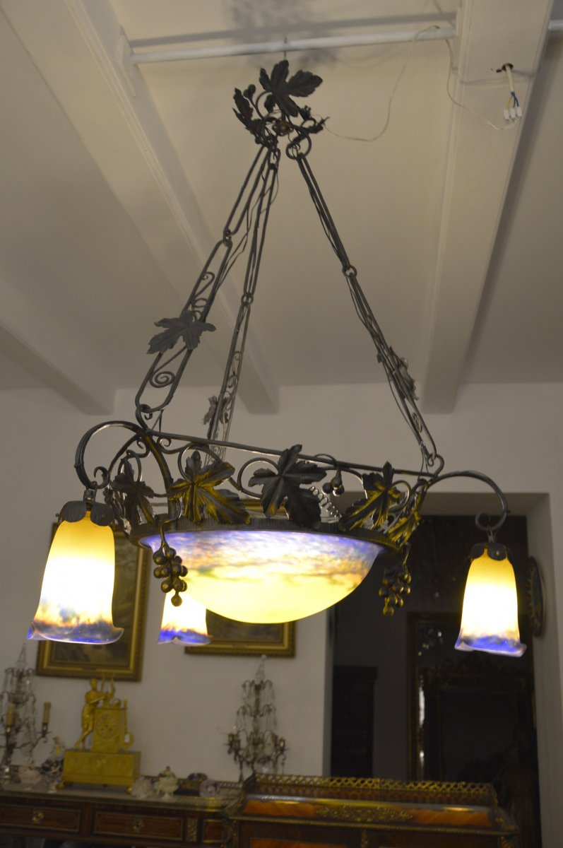 Muller Glass Paste Chandelier