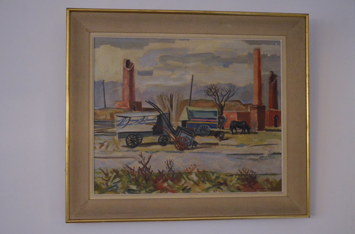 Oil Painting On Canvas Maurice-georges Poncelet