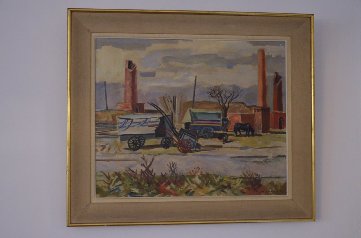 Oil Painting On Canvas Maurice-georges Poncelet