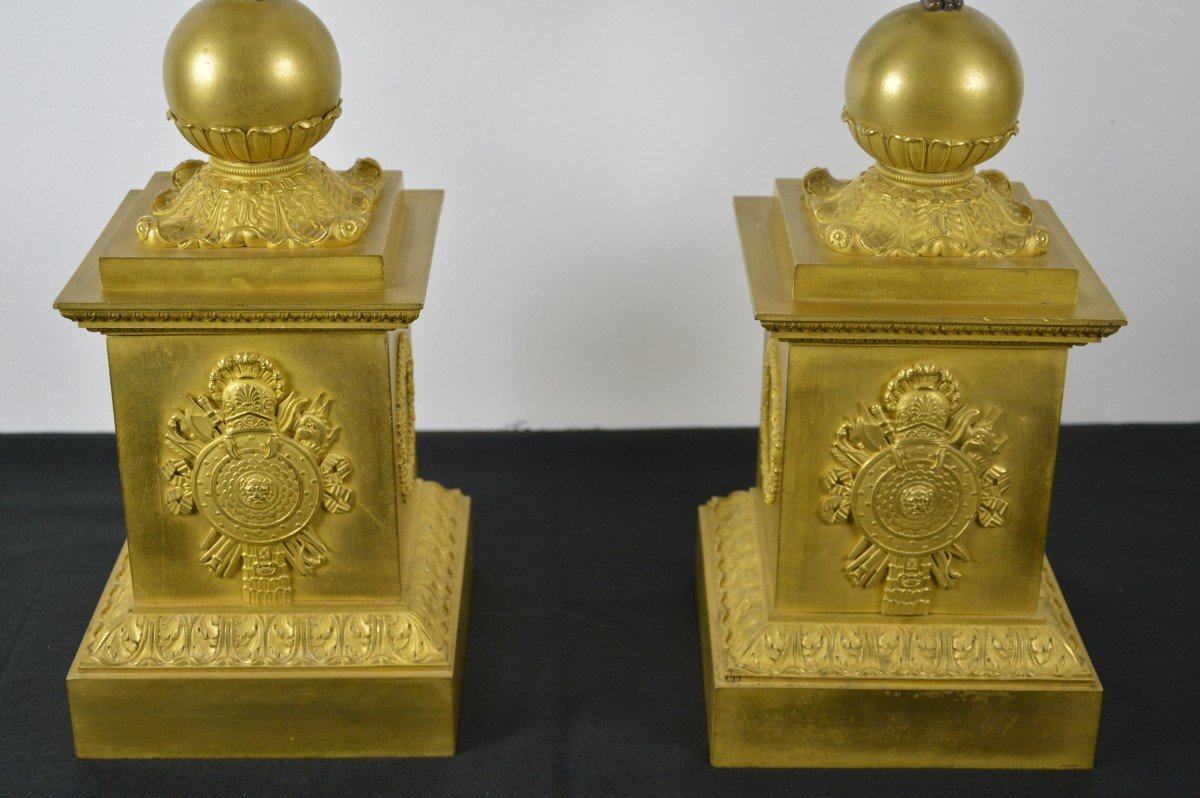 Candélabres En Bronze Doré  Thomire-photo-2