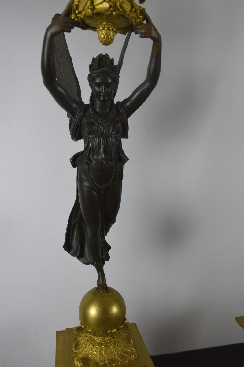 Candélabres En Bronze Doré  Thomire-photo-4
