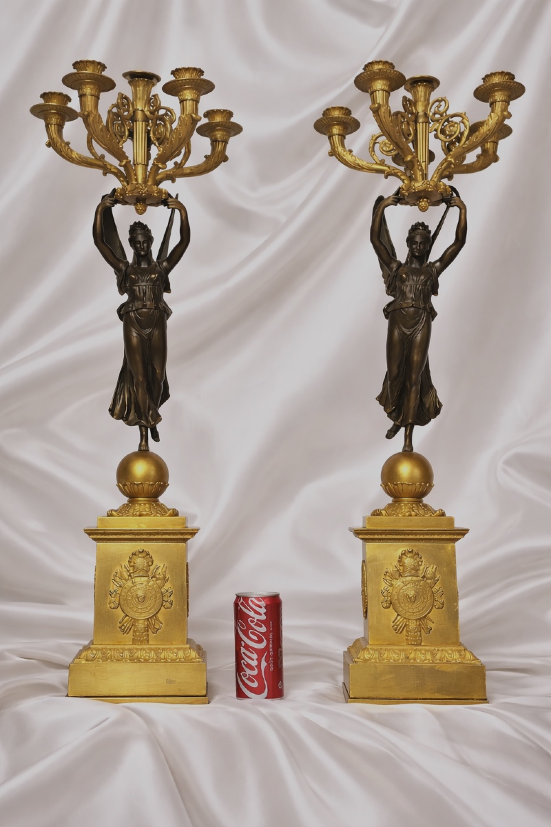 Candélabres En Bronze Doré  Thomire