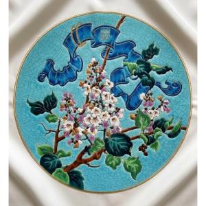 Plat Émaux de Longwy « Création P. Mignon »