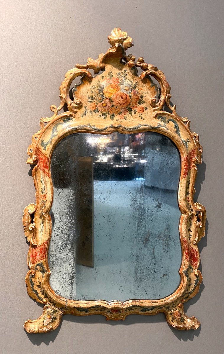 Small Louis XV Venetian Mirror