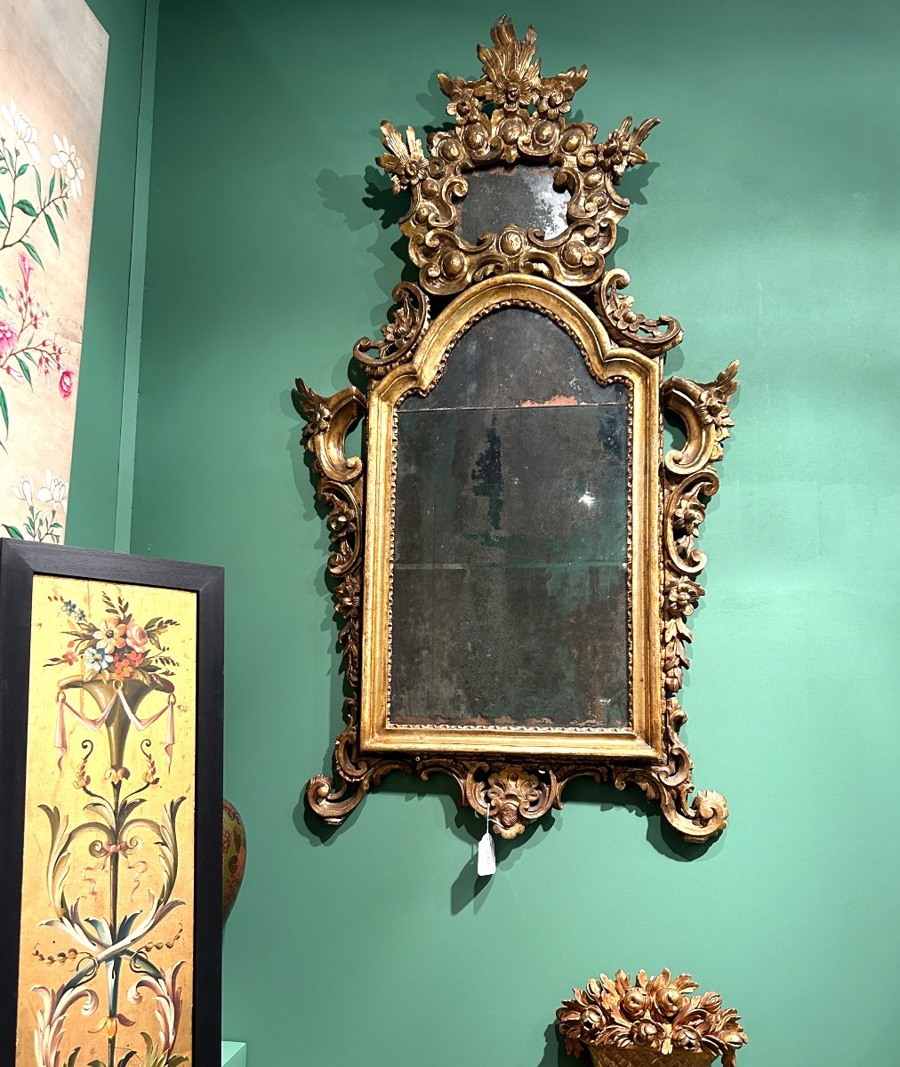 Miroir Italien Louis XV-photo-2