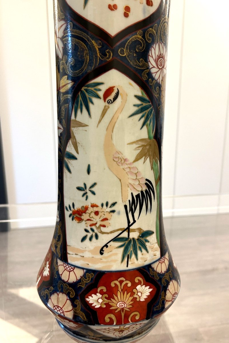 Pair Of Imari Porcelain Vases-photo-3
