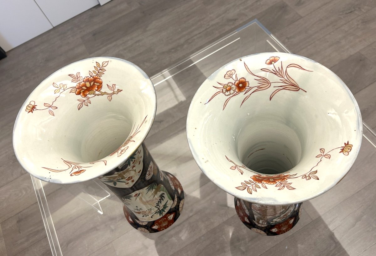Pair Of Imari Porcelain Vases-photo-4