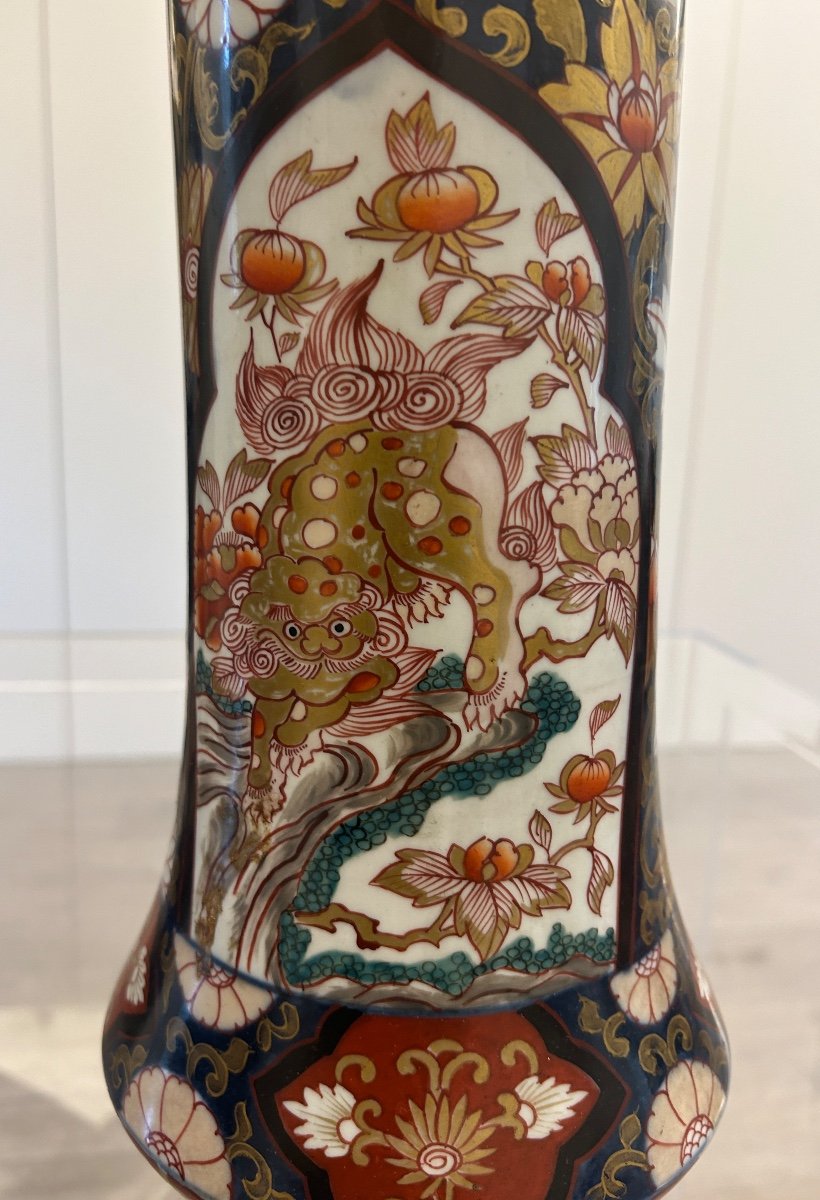 Pair Of Imari Porcelain Vases-photo-1