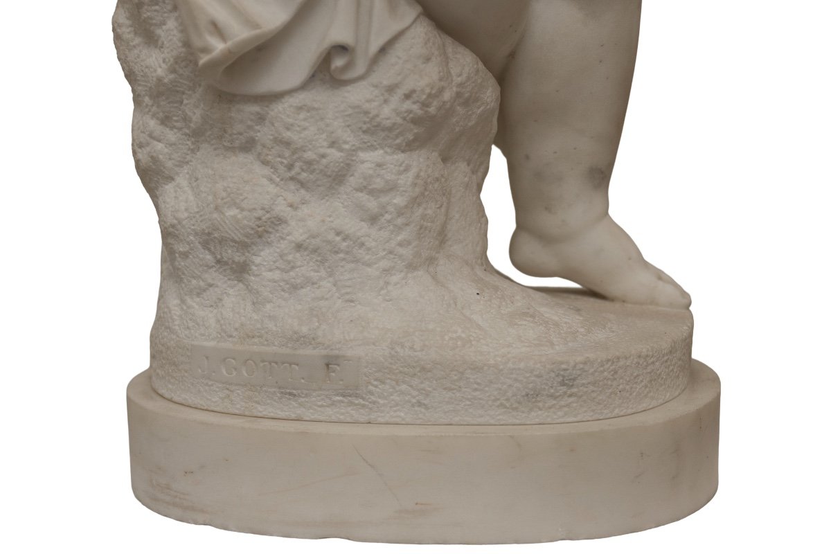 Sculpture en marbre J.GOTT-photo-2