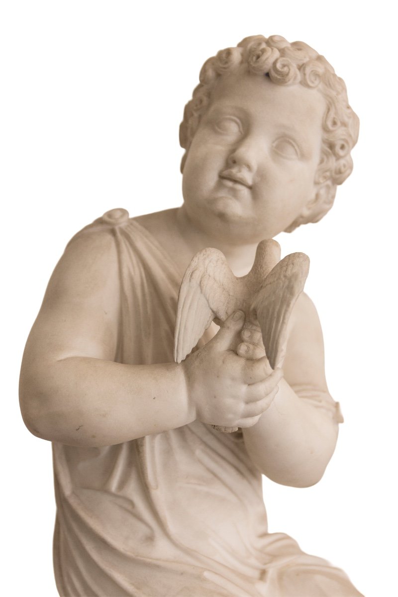 Sculpture en marbre J.GOTT-photo-3