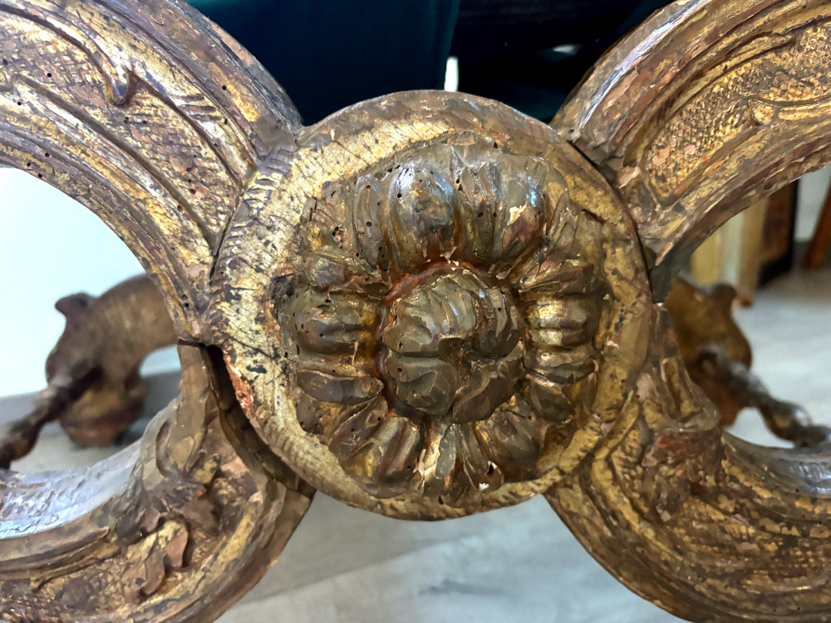 Tabouret pliant 17ème siècle -photo-3