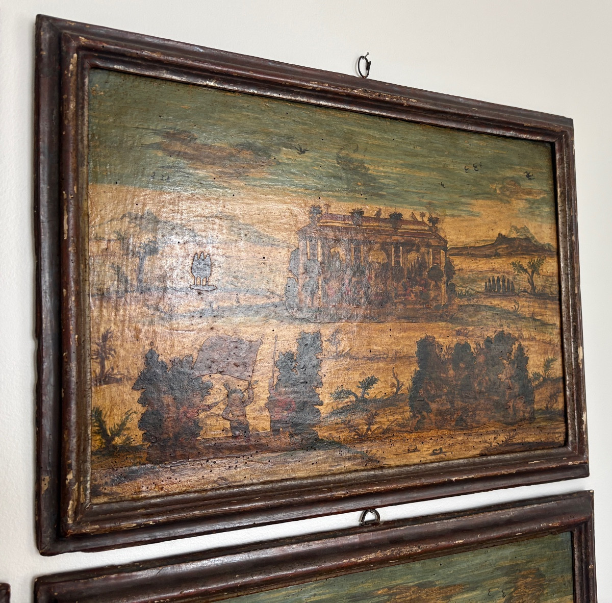 Paire Tableaux "Arte Povera"-photo-2