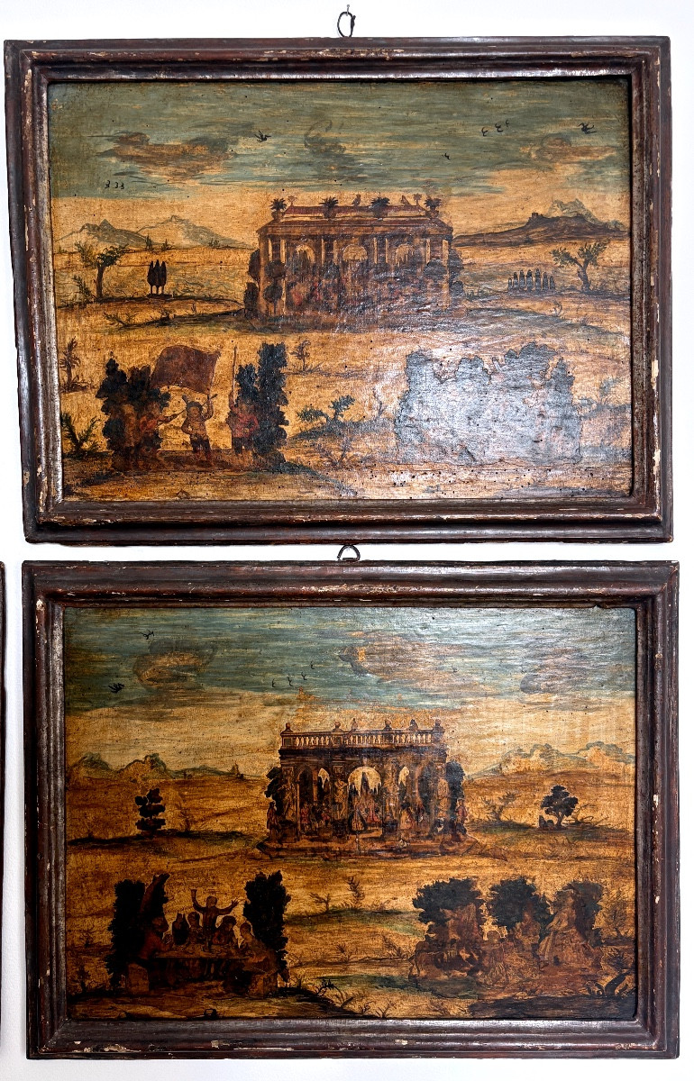 Paire Tableaux "Arte Povera"