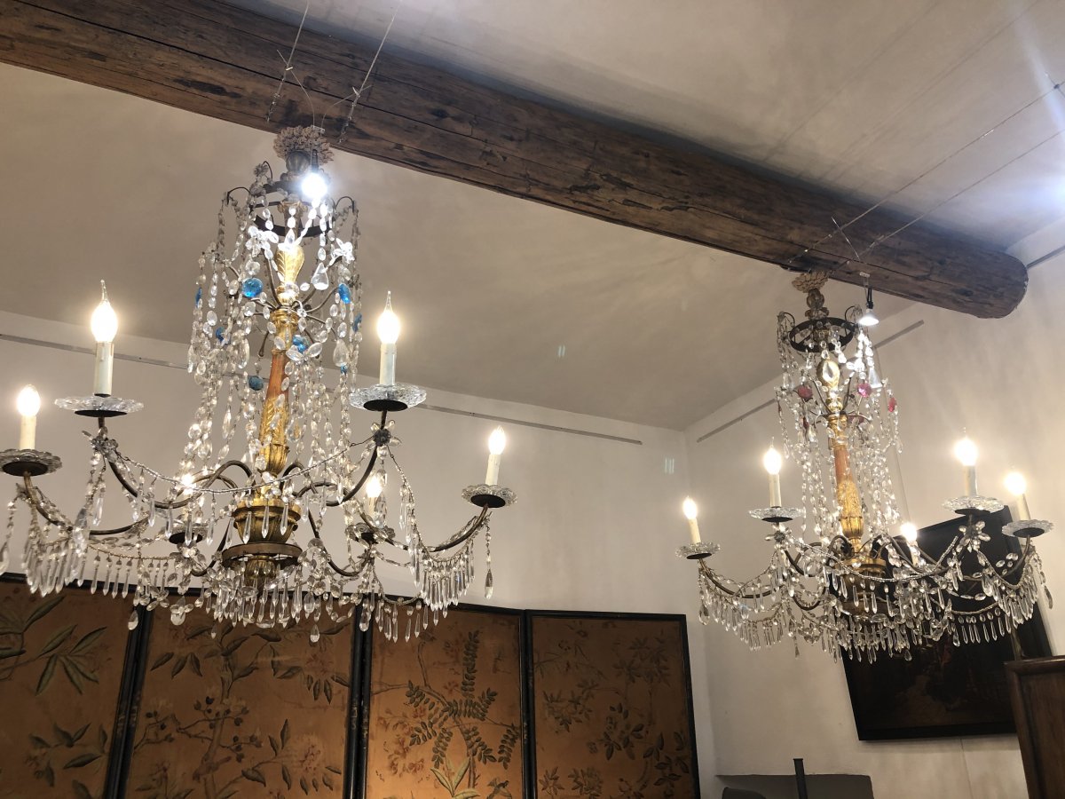Paires De Lustres Louis XVI-photo-4