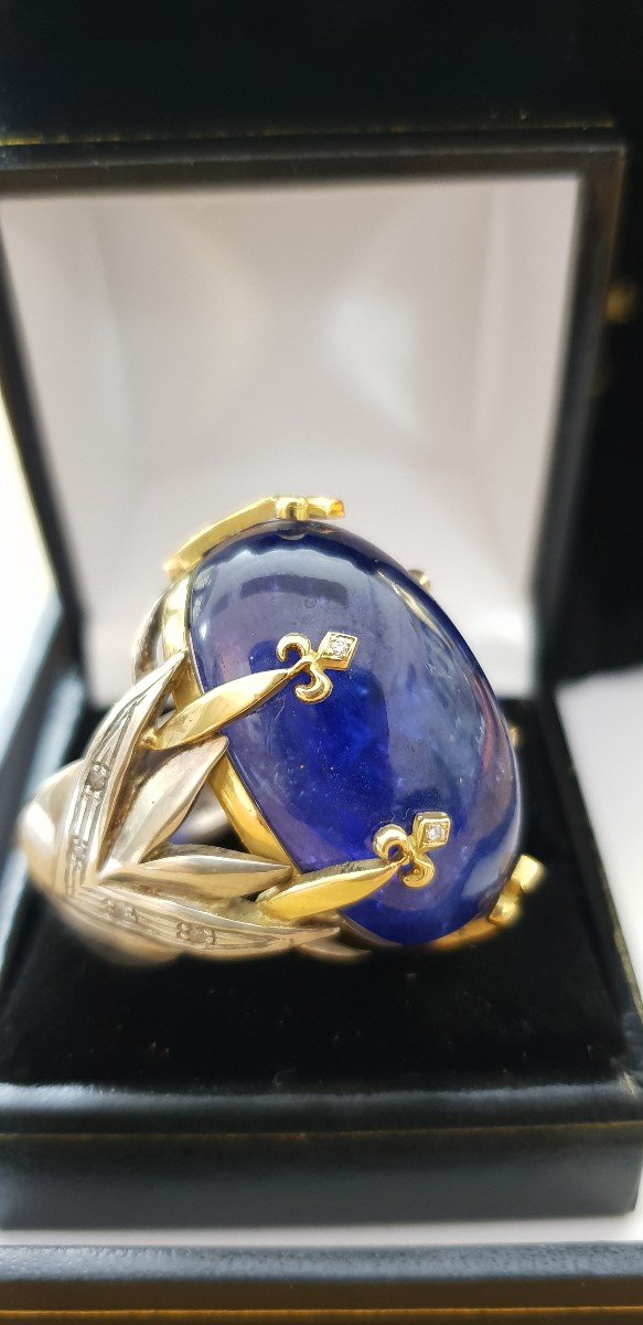 Bague Tanzanite Vintage -photo-3