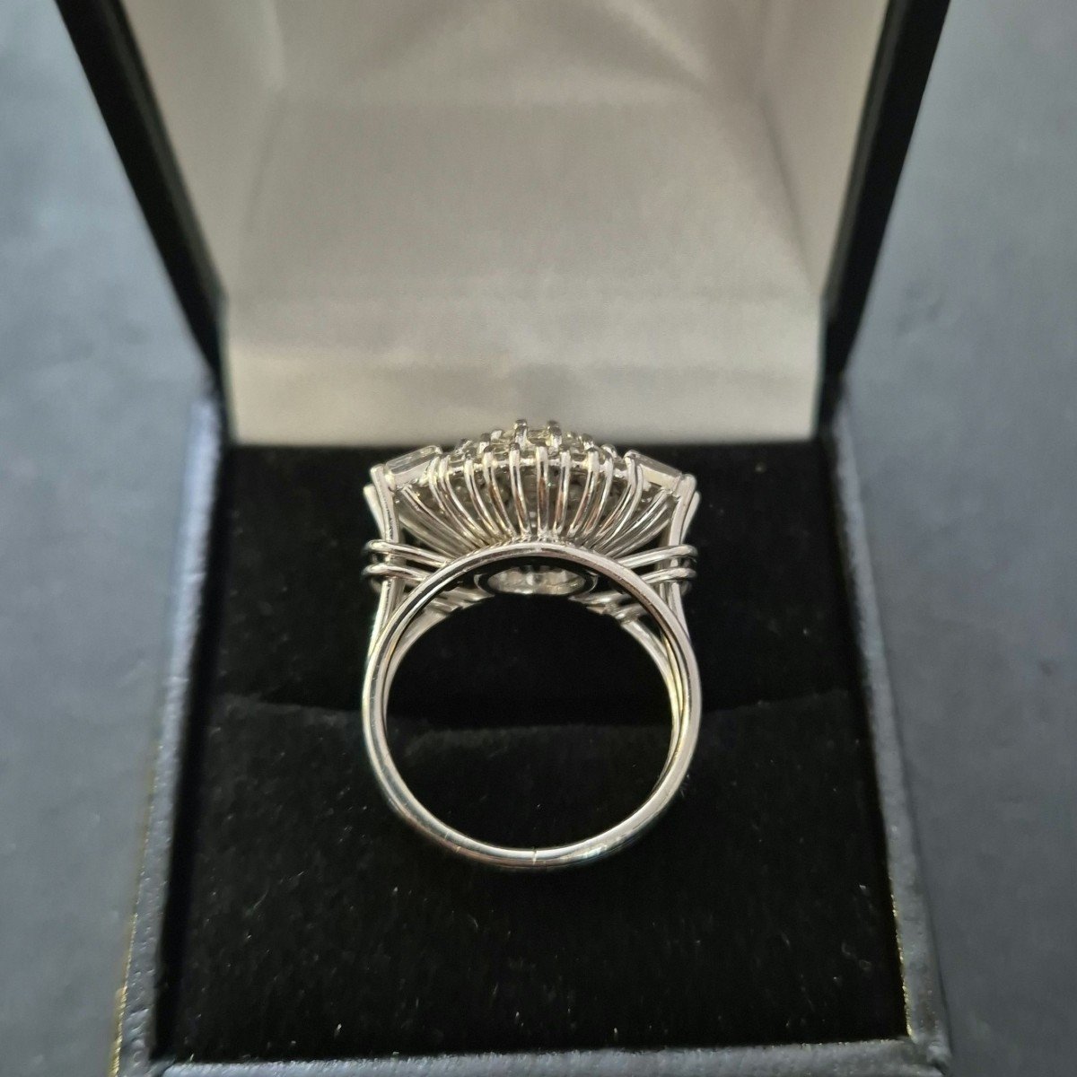 Bague Années 60 Marguerite Diamants-photo-4