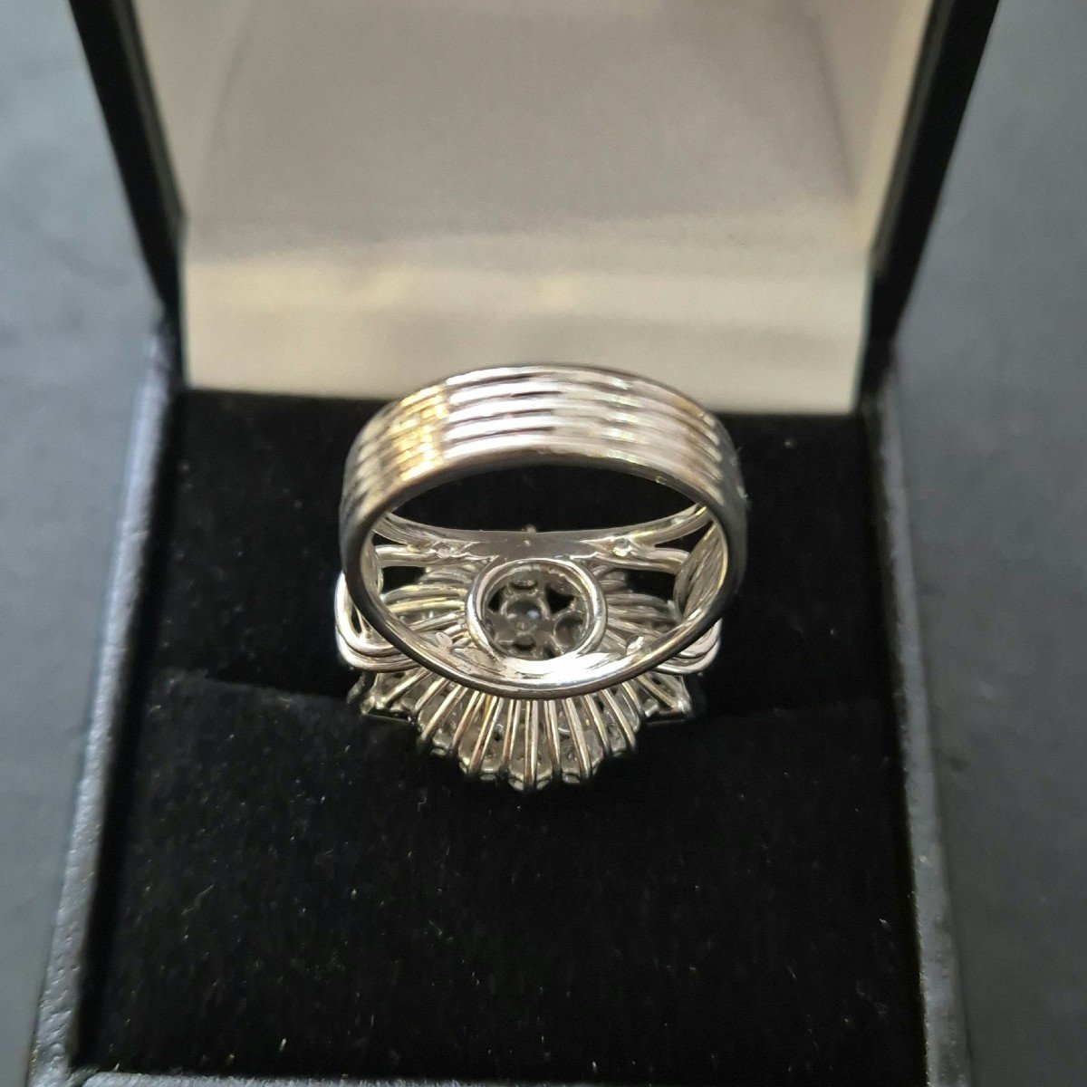 Bague Années 60 Marguerite Diamants-photo-1