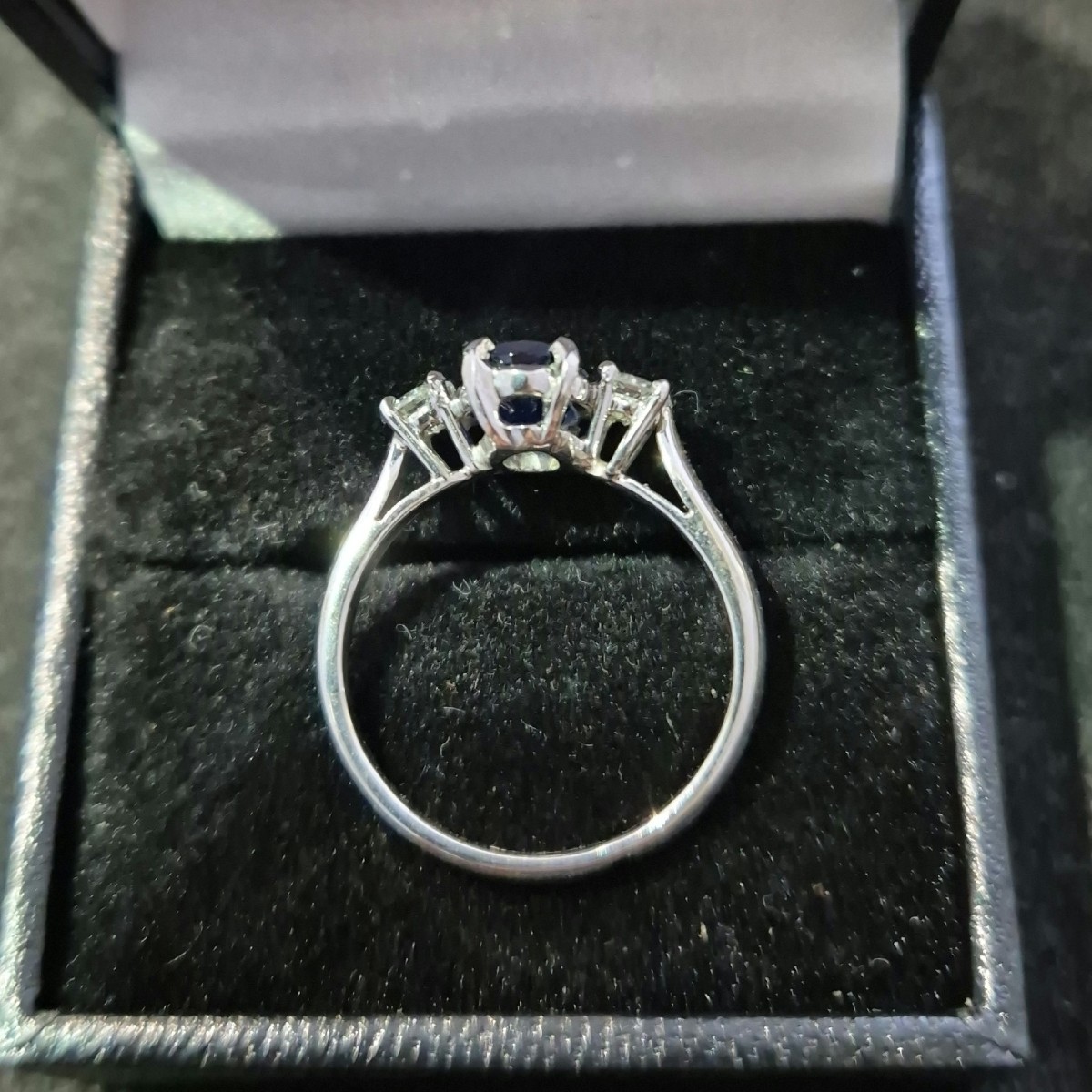 90s Sapphire Diamond Ring-photo-4