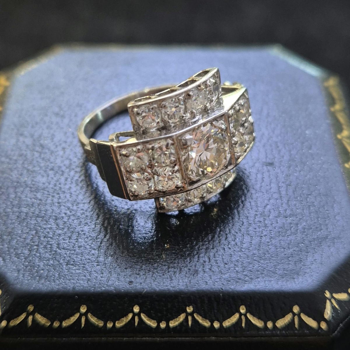 Art Deco Diamond Ring-photo-2