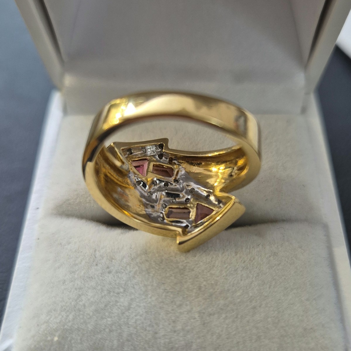 Montana Tourmaline Diamond Crossover Ring-photo-4