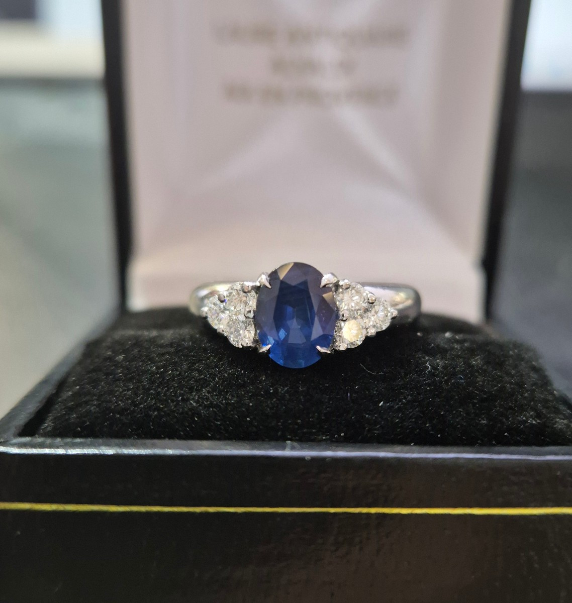 90s Sapphire And Diamond Ring-photo-3