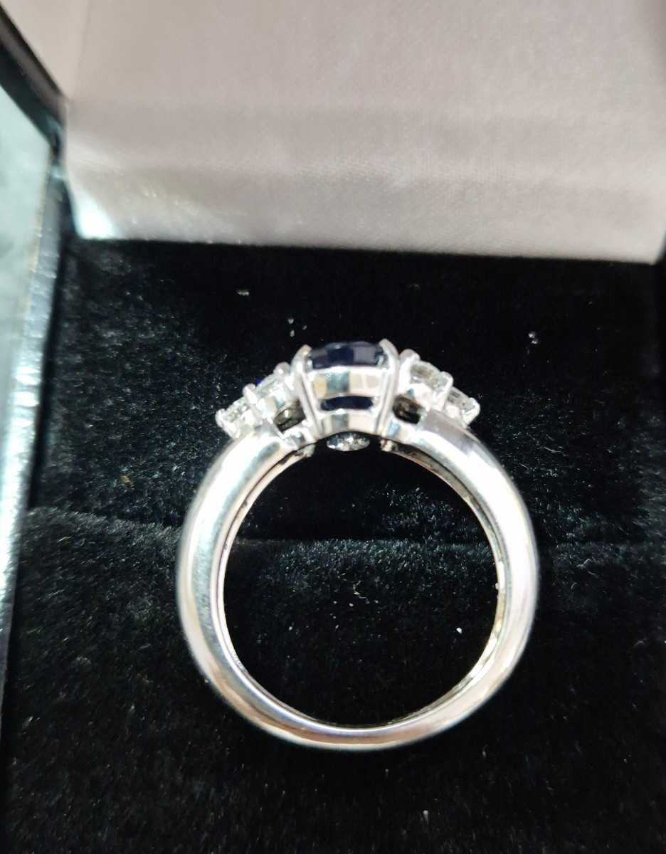 90s Sapphire And Diamond Ring-photo-4