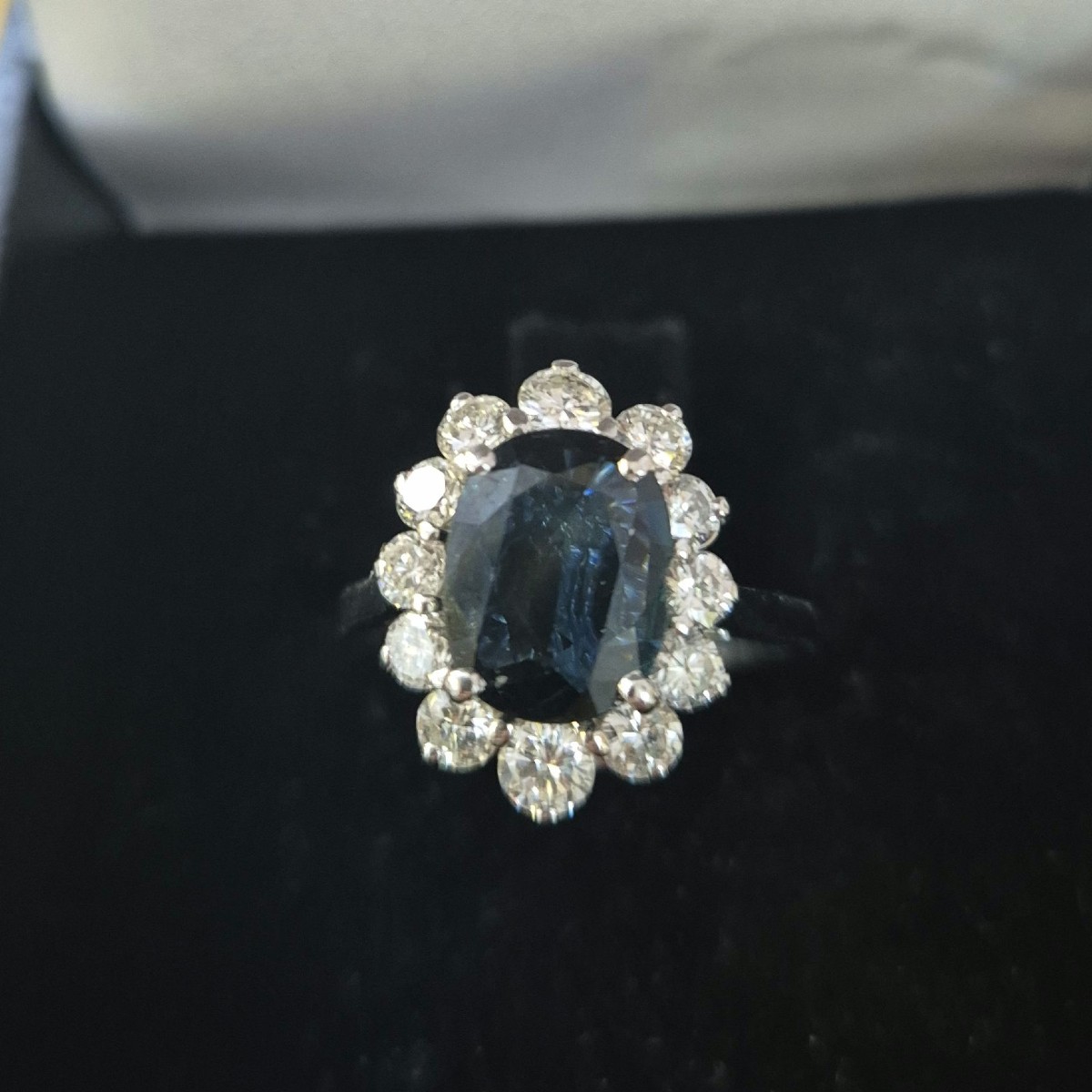 Sapphire And Diamond Entourage Ring 