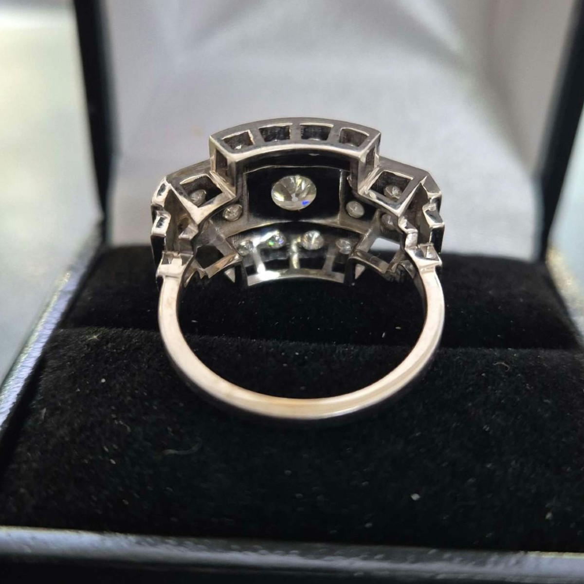 Art Deco Style Gold And Diamond Ring-photo-2