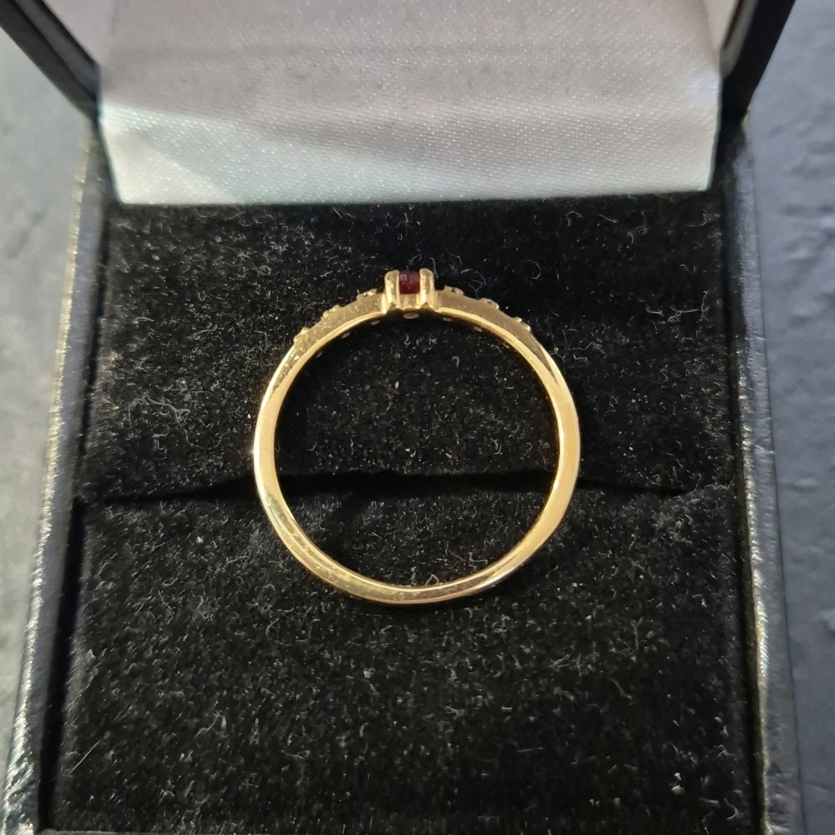 Mauboussin Yellow Gold Ruby Diamond Ring-photo-4