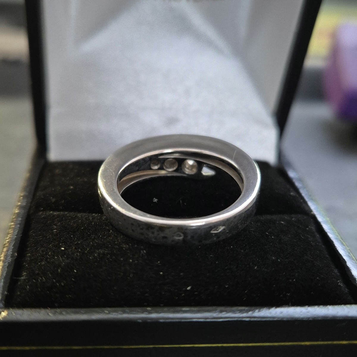 White Gold And Diamond Trilogy Ring-photo-1