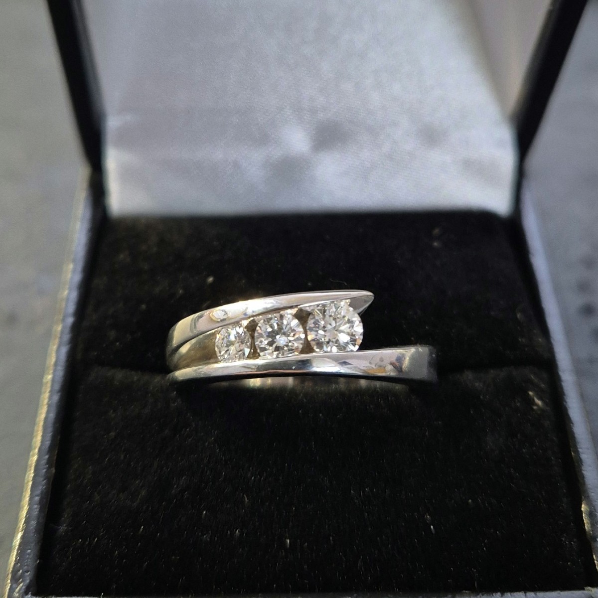 White Gold And Diamond Trilogy Ring