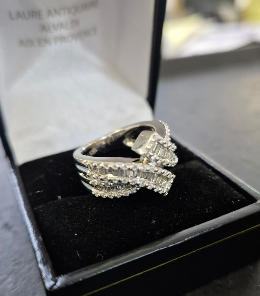 Vintage Baguette Diamonds Ring-photo-4