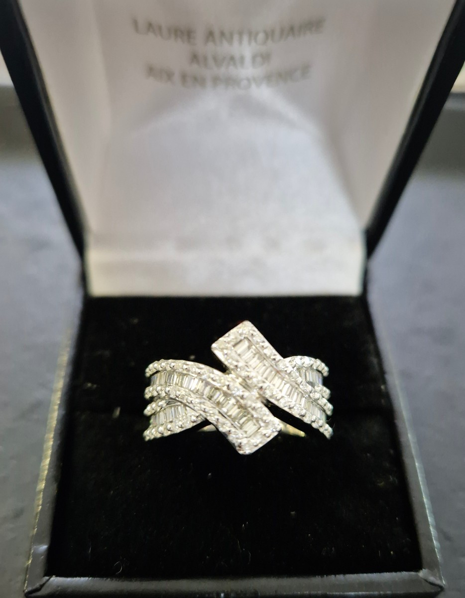 Vintage Baguette Diamonds Ring