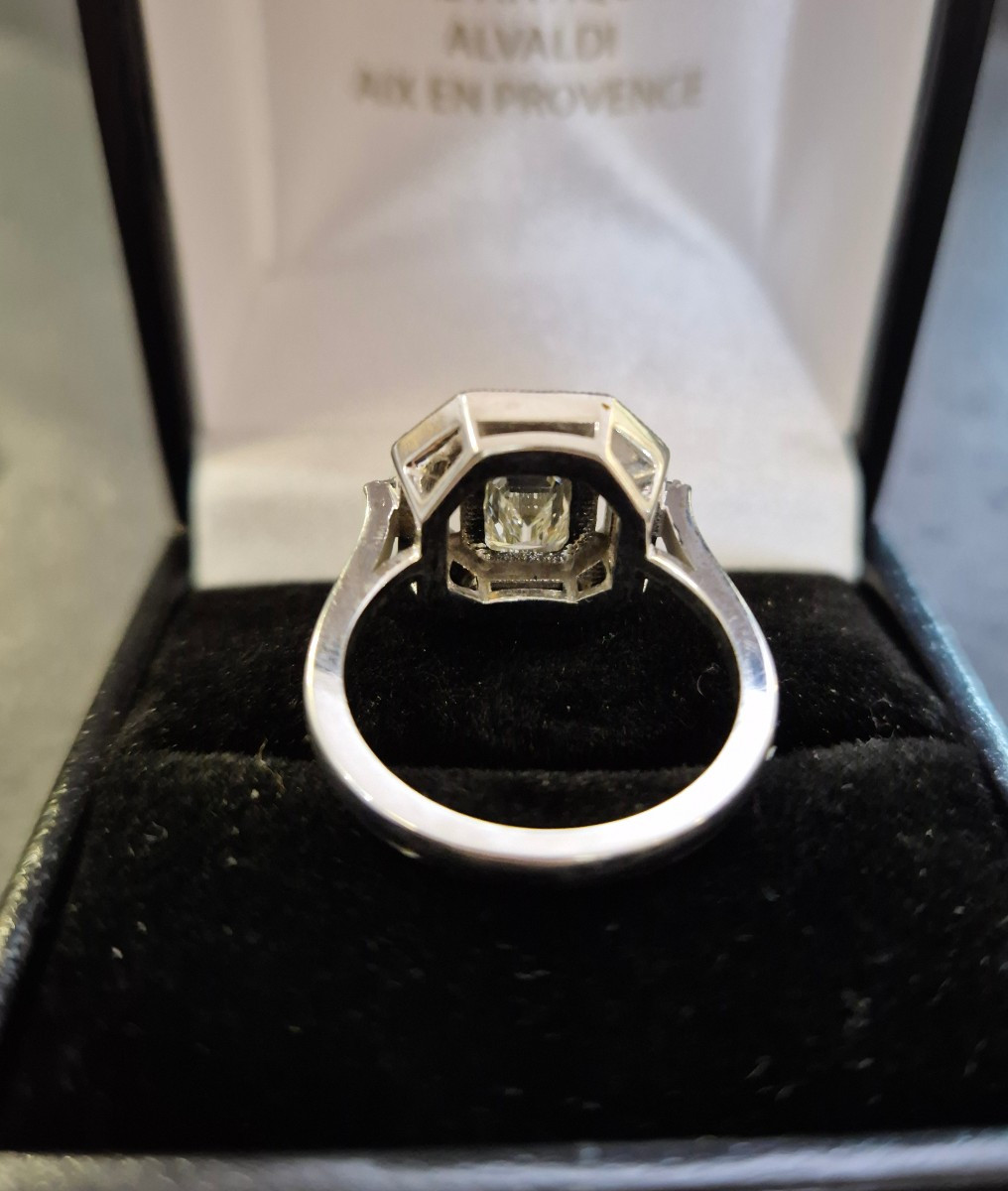 Une bague style art déco diamants-photo-3