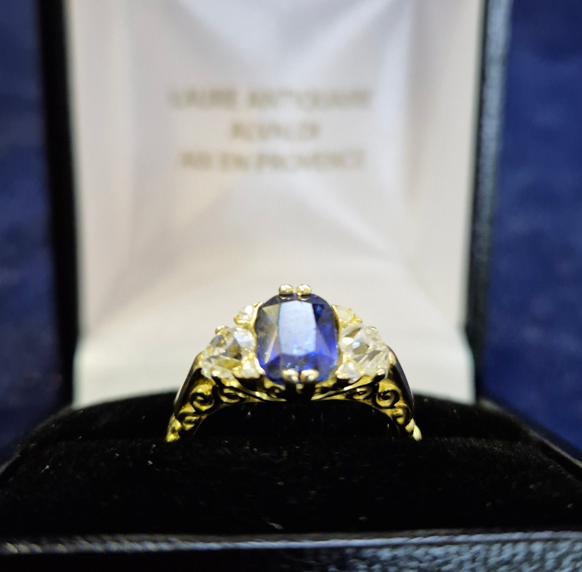Diamond Sapphire Ring-photo-2