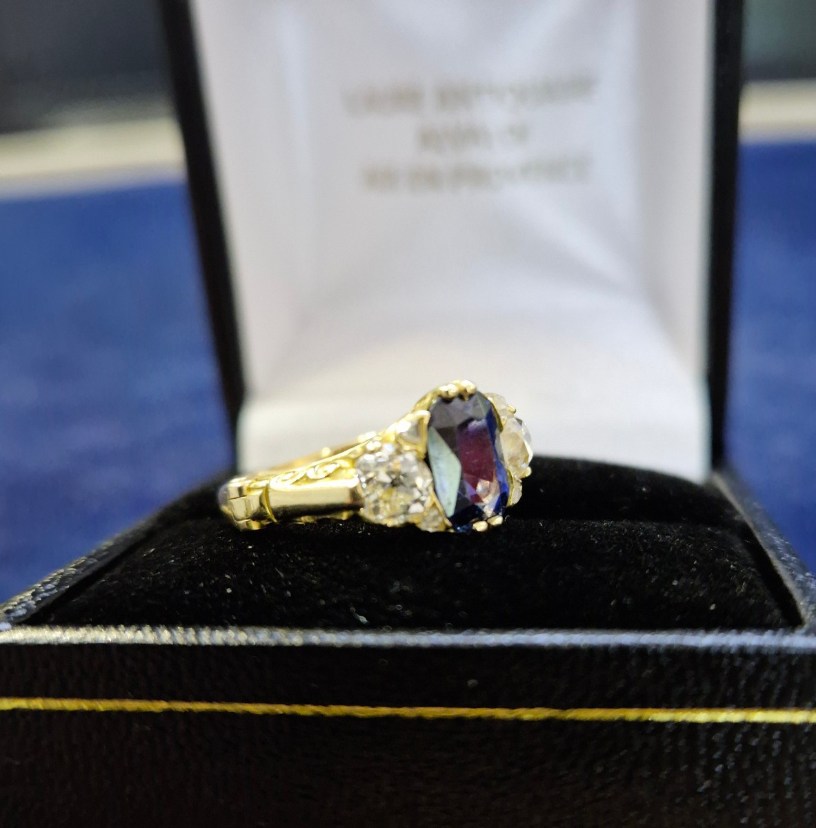 Diamond Sapphire Ring-photo-4
