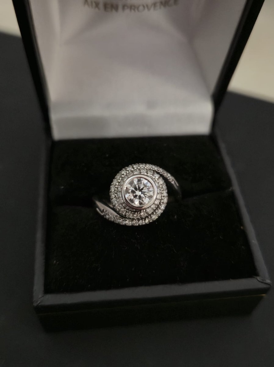 Damiani X Brad Pitt Diamond Solitaire Ring-photo-3