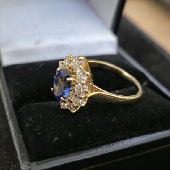 Bague Marguerite Saphir-photo-3