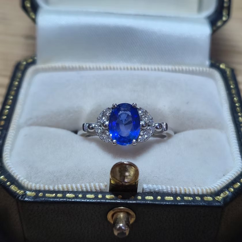 Bague saphir et diamants