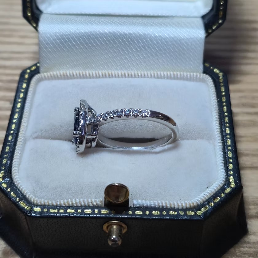 Bague saphir poire-photo-4
