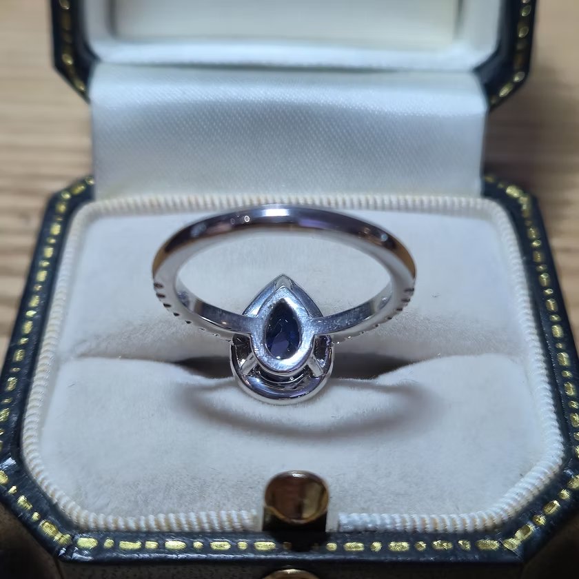Bague saphir poire-photo-1
