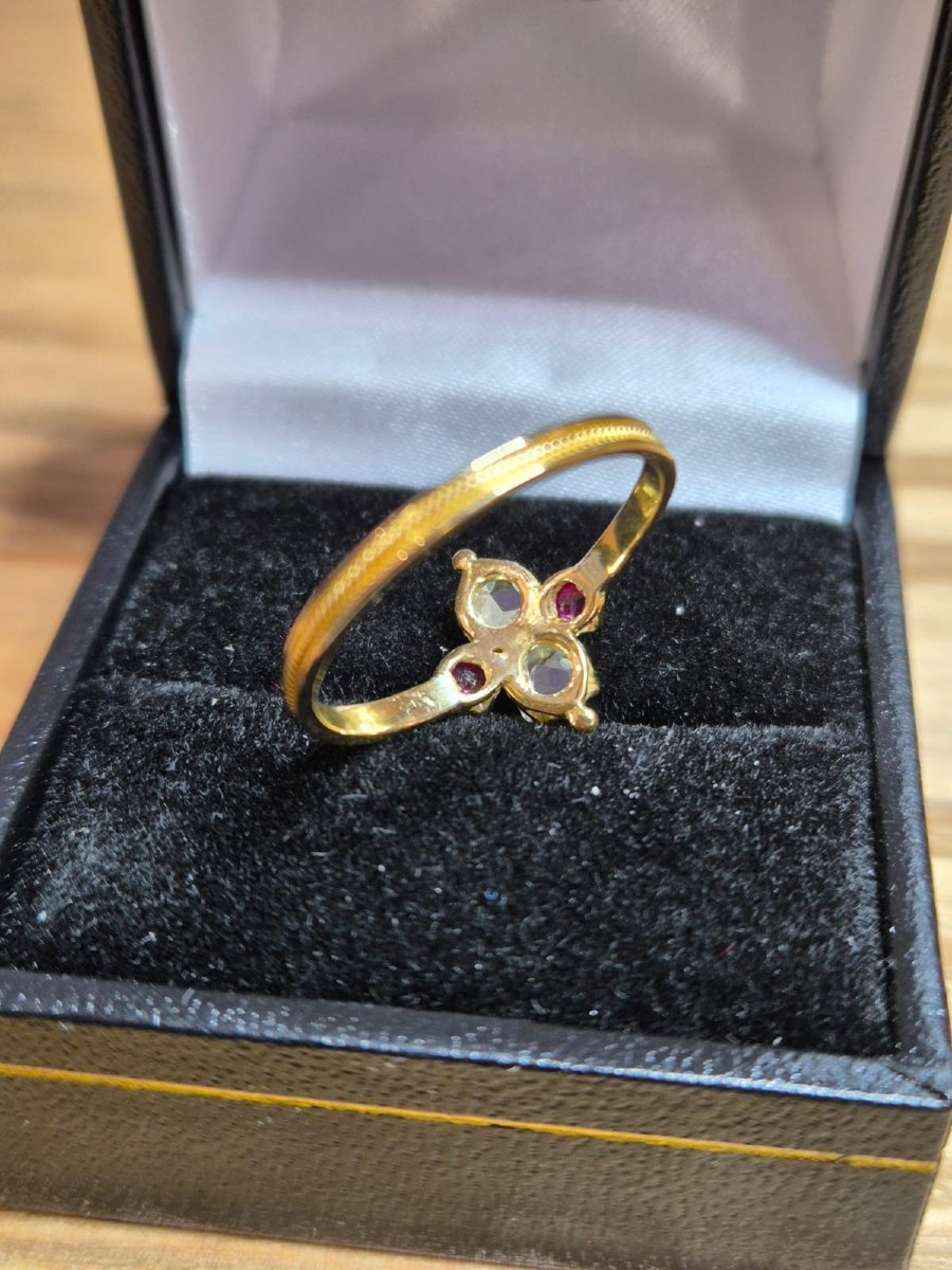 Bague rubis et diamants-photo-3