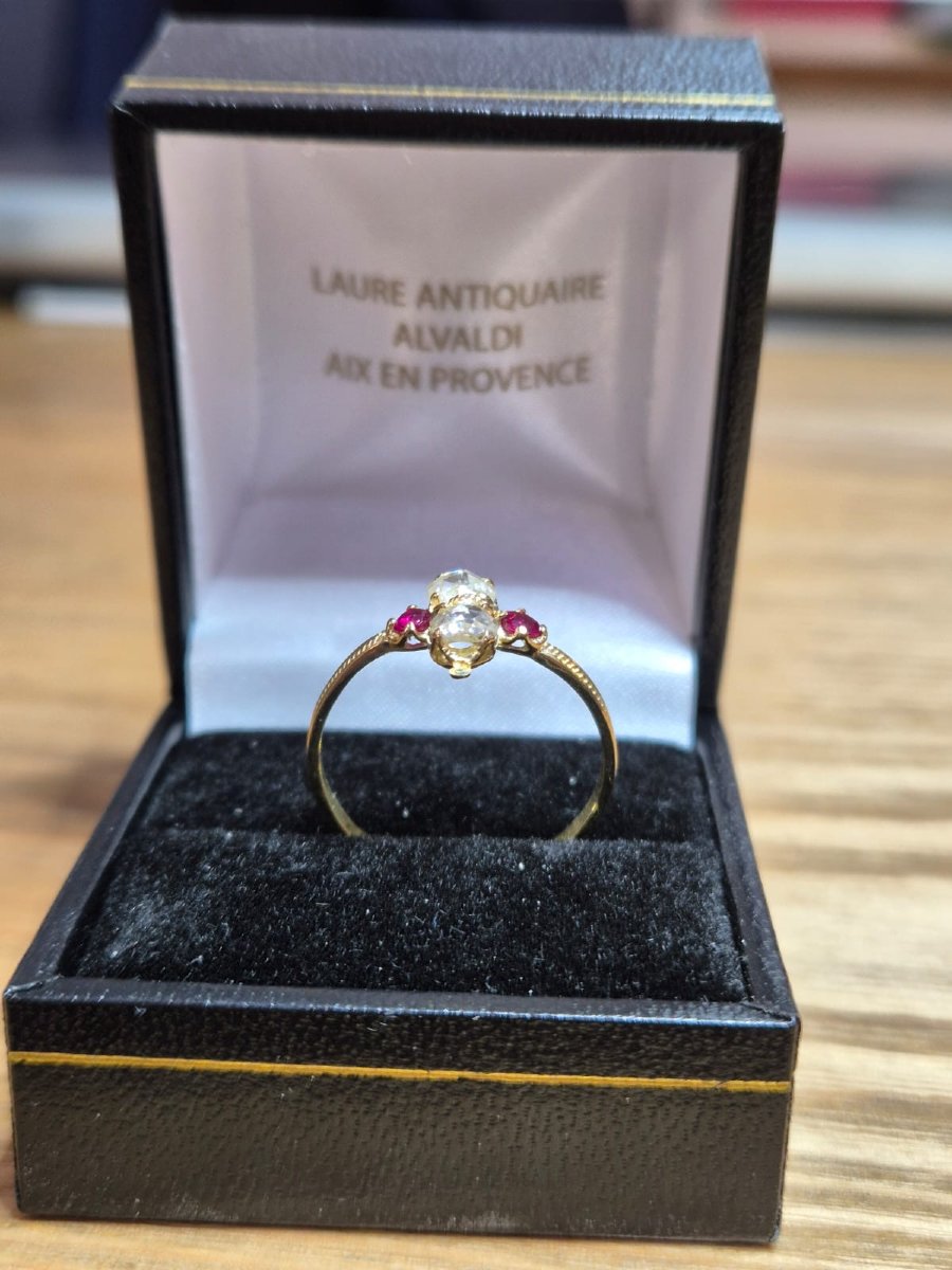 Bague rubis et diamants-photo-4