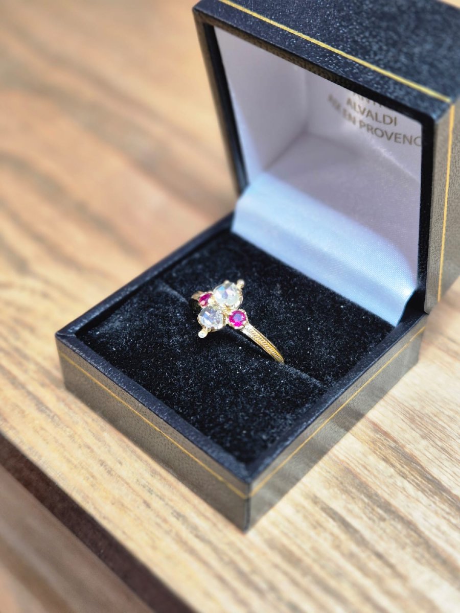 Bague rubis et diamants-photo-5