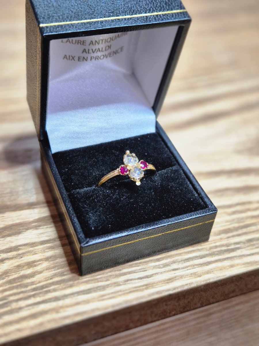 Bague rubis et diamants-photo-3