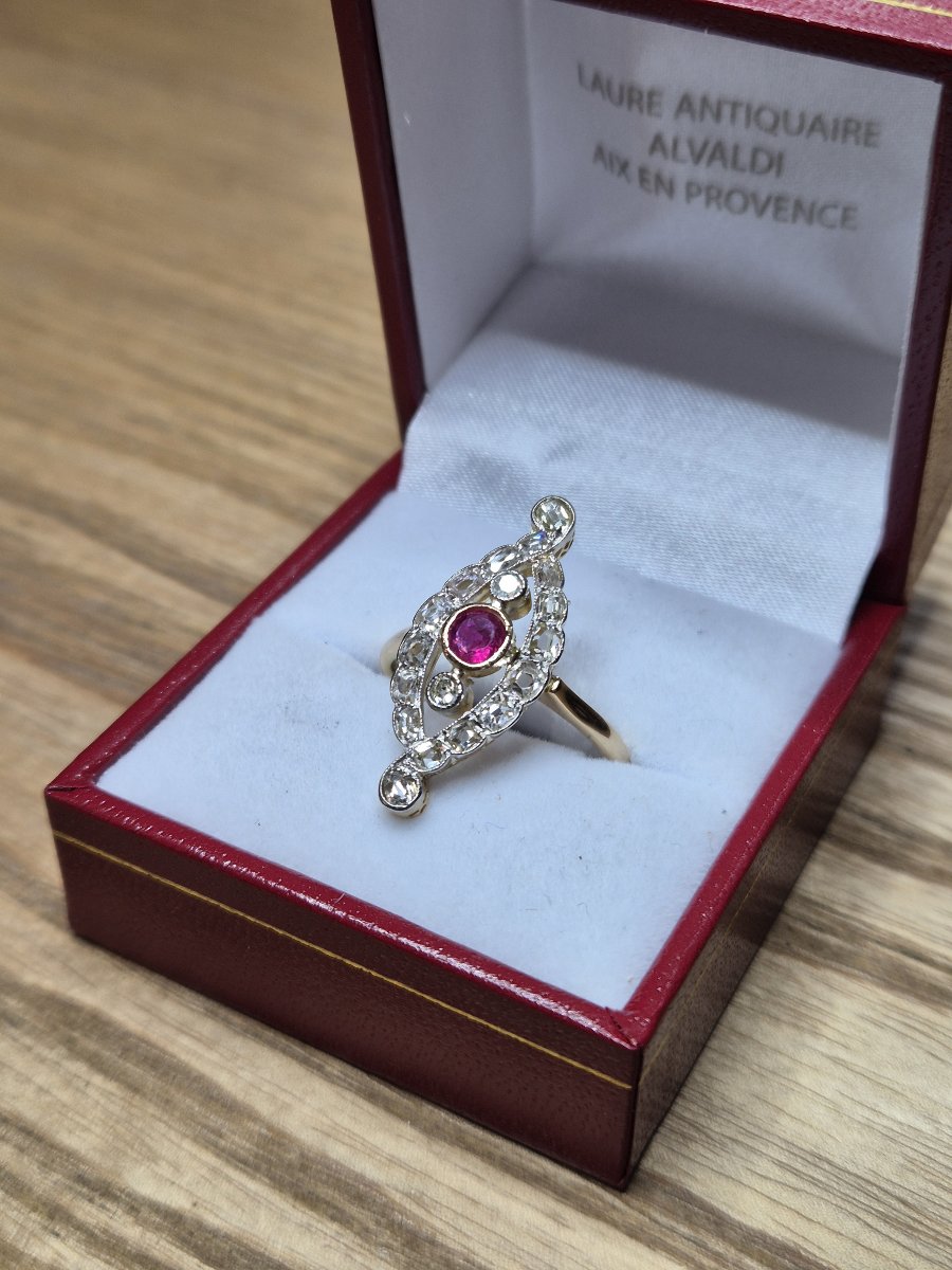 Bague vintage Napoléon III-photo-2
