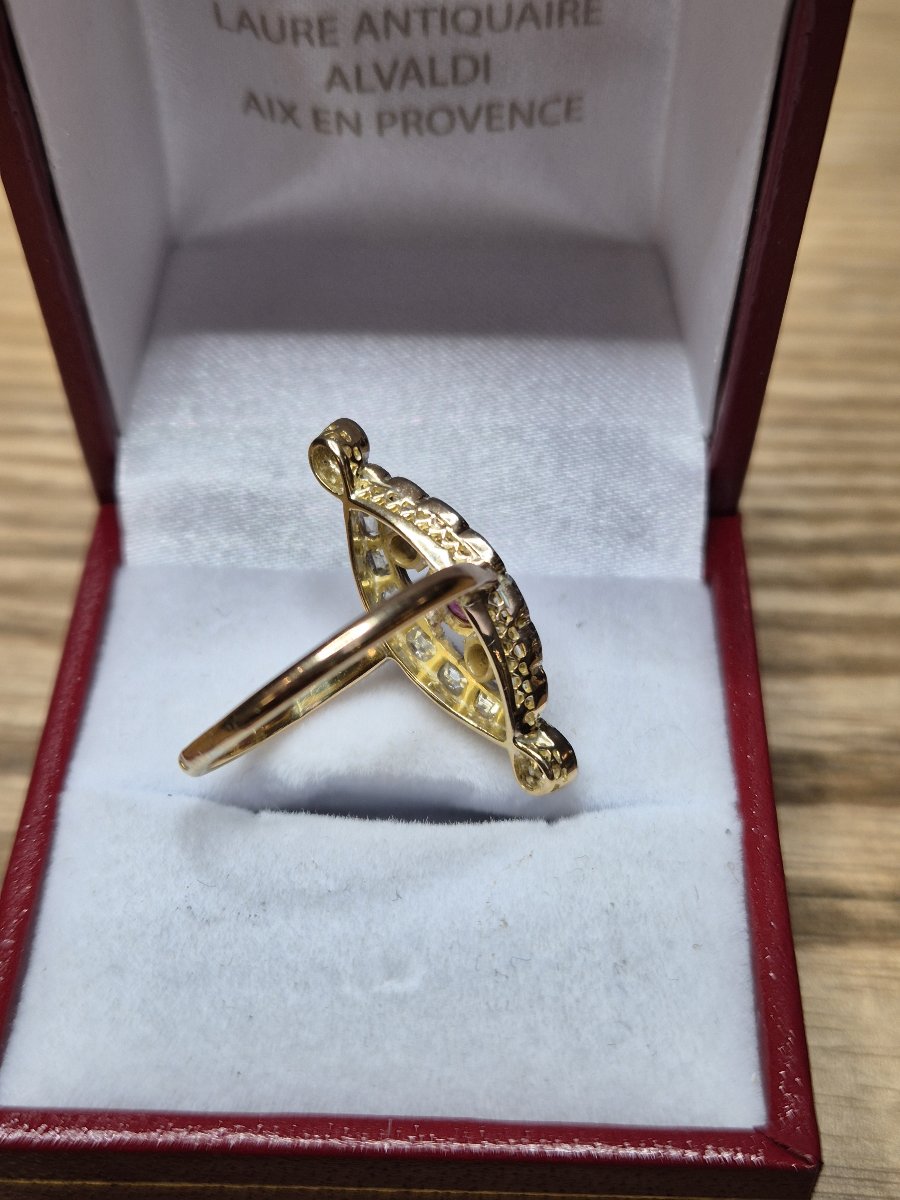 Bague vintage Napoléon III-photo-2