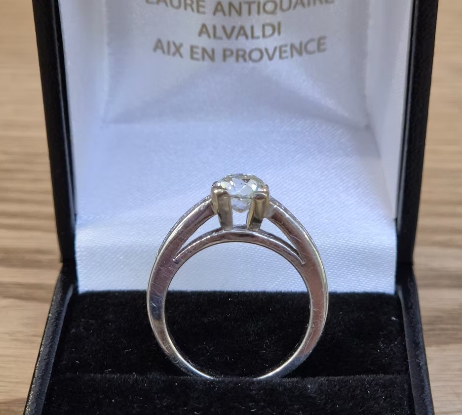 Bague diamant taille ancienne-photo-4