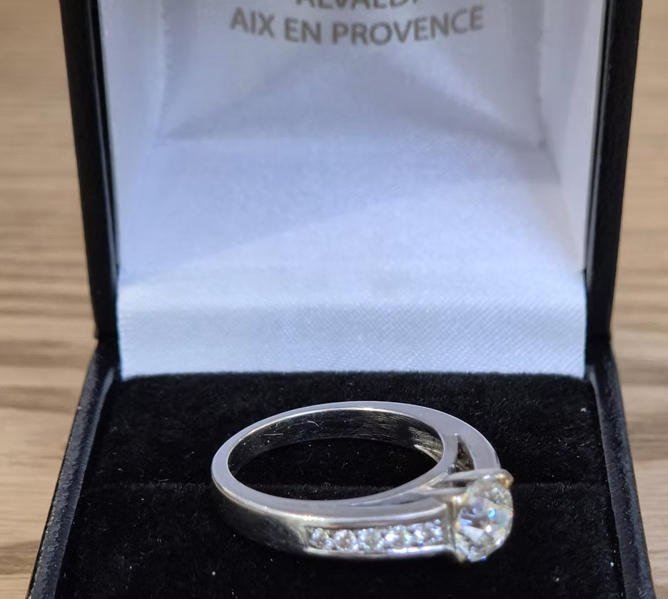 Bague diamant taille ancienne-photo-3