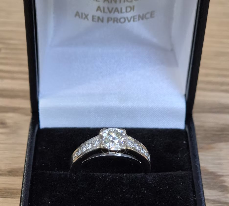 Bague diamant taille ancienne